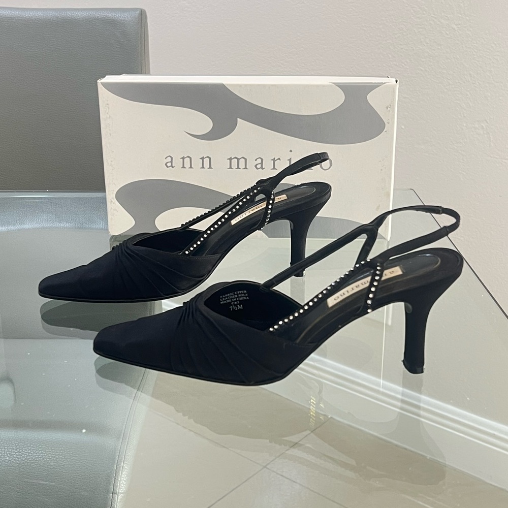 ANN MARINO SLINGBACK HEEL SHOES SIZE 7.5